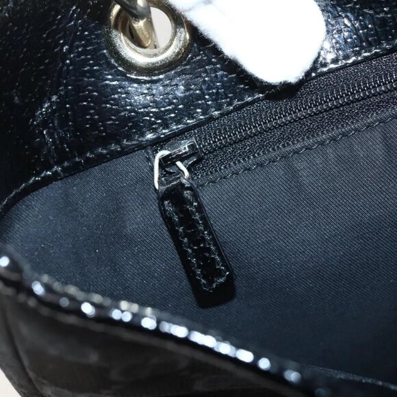 GUCCI GG Canvas Tote Bag Black Gold Auth - Picture 12 of 16